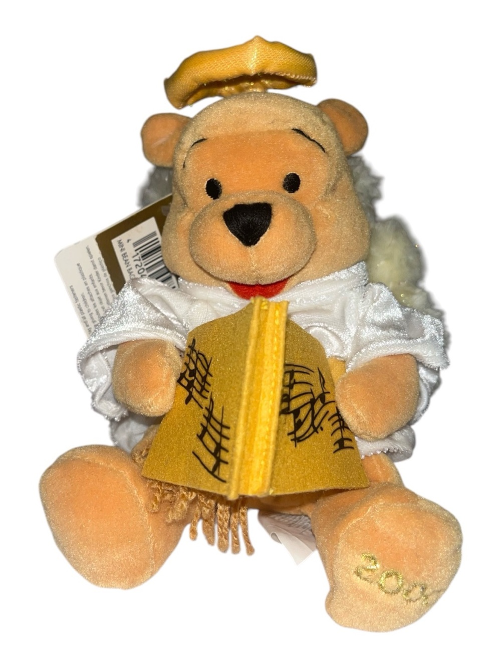 Vintage Disney Winnie The Pooh Choir Angel Bean Bag Plush 2000